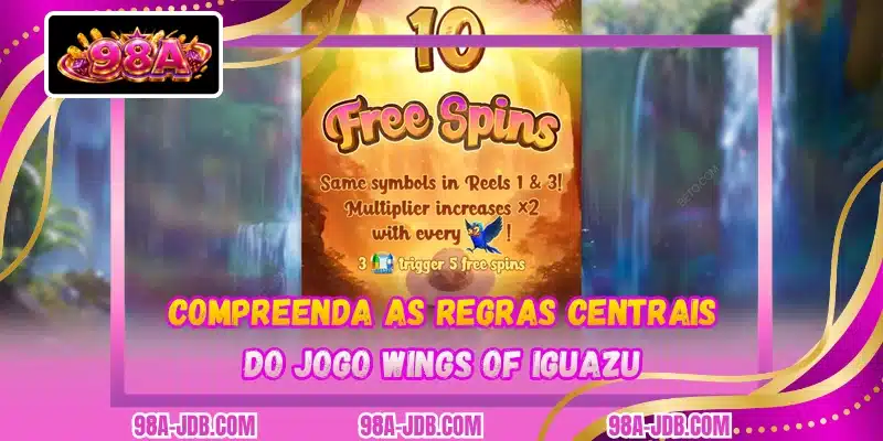 Compreenda as regras centrais do jogo Wings Of Iguazu