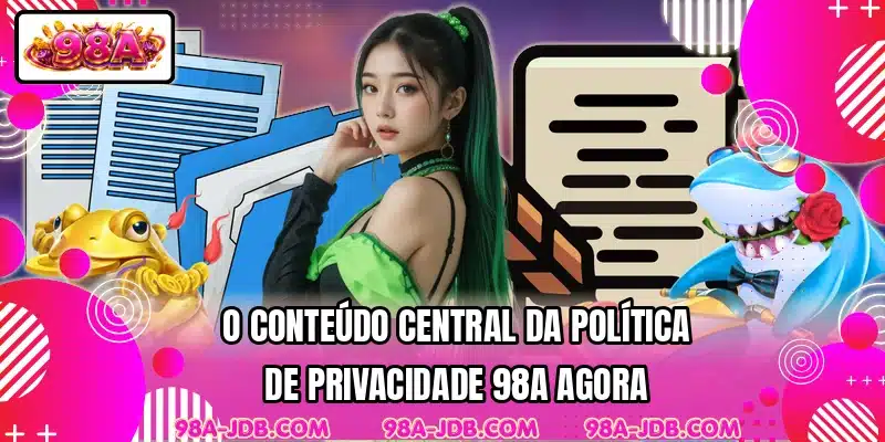 O conteúdo central da política de privacidade 98A agora